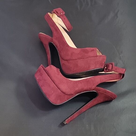 DELICIOUS PEEP TOE ANKLE STRAP HIGH HEEL STILETTOS PUMP G1 - Picture 9 of 12